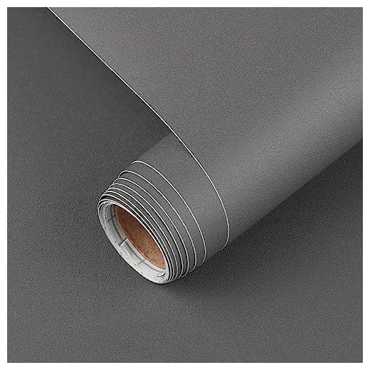 Arthome Grau Matt Klebefolie, Selbstklebende Tapete für Möbel, Küche, Schränke, Tische und Wand - 30x254cm Dekorative Vinyl Möbelfolie, Modern DIY Wandverkleidung