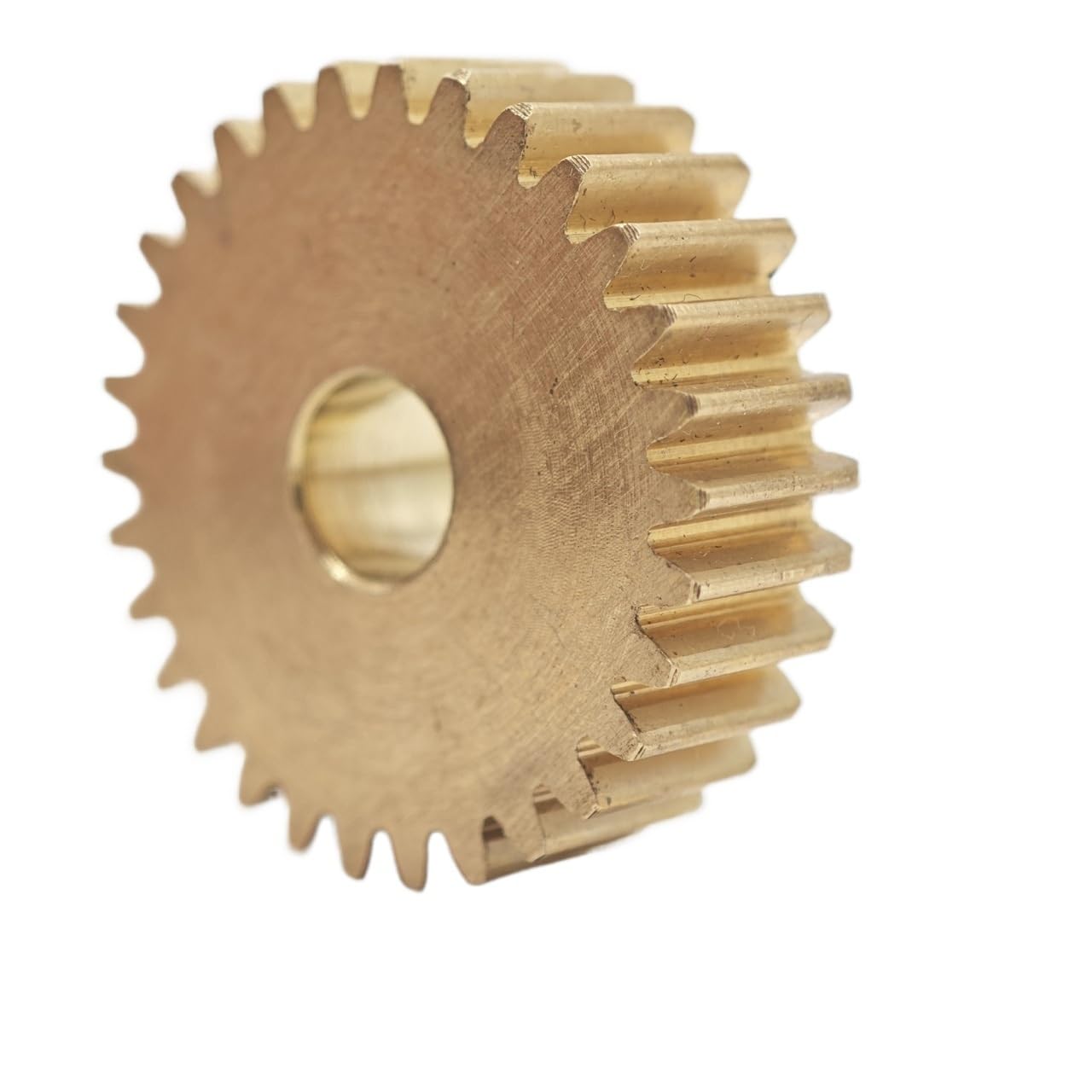 Ingranaggio cilindrico piatto in ottone da 0,6 M, 150 denti, spessore 5 mm, modulo 0,6, pignone da 150 denti meccanico(12.7mm bore)