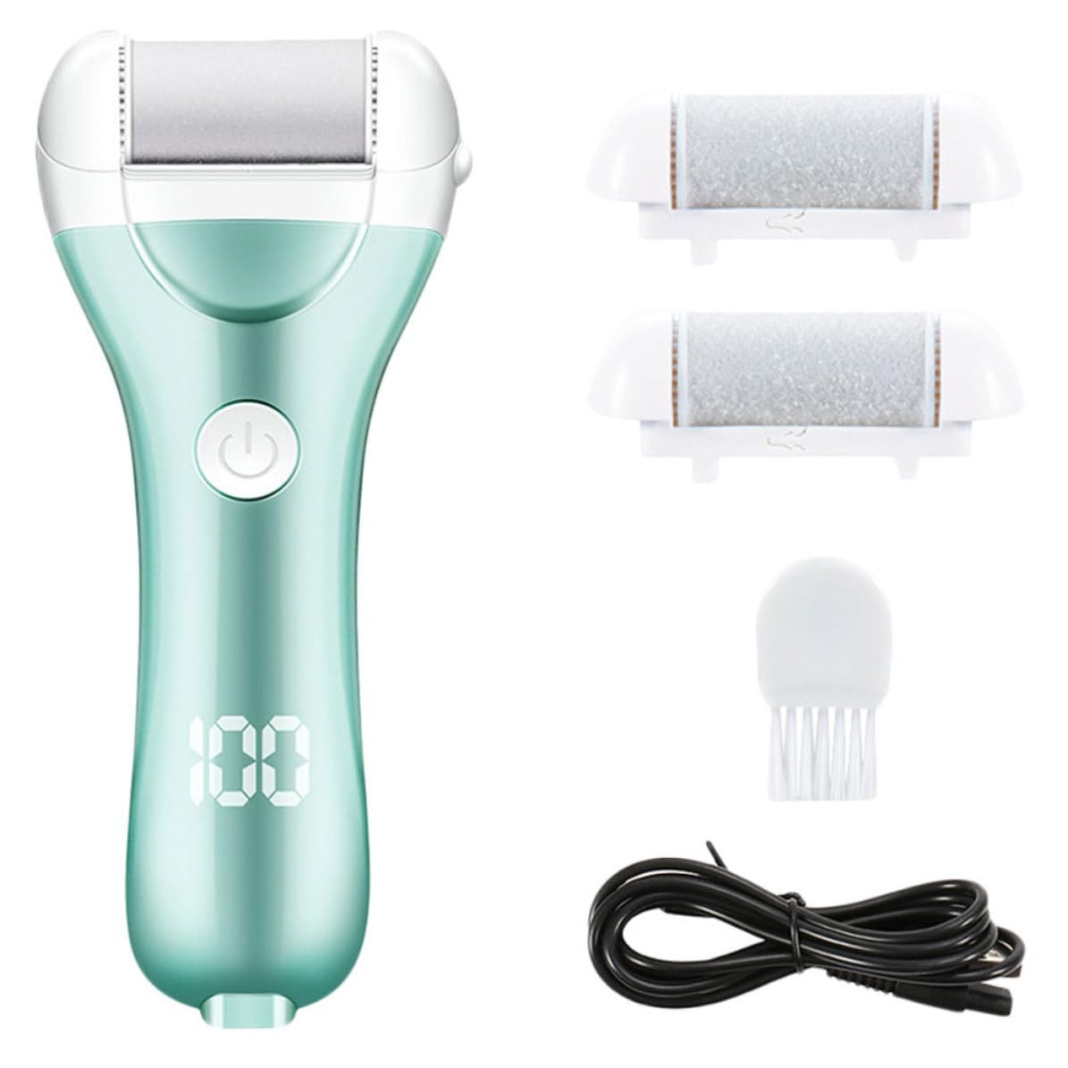 iplusmile Elektrisches Fußpflegegerät mit Hornhautentferner und USB Ladung ABS Material Pediküre Werkzeug für Sanfte Entfernung Abgestorbener Haut bei Professioneller Fußbehandlung