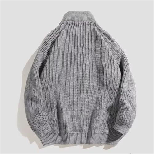 Cárdigan de punto con cuello polo ideal para paseos casuales de otoño e invierno 4