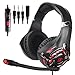 Price comparison product image L3 Gaming Headset, 3.5mm Wired Over Ear Noise Cancelling with Mic & Volume Control & Bass Surround for PS4/Mac/PC/Laptop/Xbox One