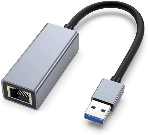 USB to Ethernet Adapter, AVIEL USB 3.0 to RJ45 Gigabit LAN (1000Mbps) Network Adapter, Compatible with MacBook/Pro/Air, Windows11/10/8, MacOS, Chromebook