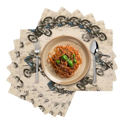 Sets de table bleus faciles à nettoyer pour simplifier les repas