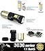 JDM ASTAR Extremely Bright 3030 Chipsets White/Yellow 1157 2057 2357 1157A 2057A 2357A Switchback LED Bulbs with Projector For Front Turn Signal Lights/DRL(Daytime Running Light)