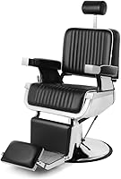 Vista 7 de Artist hand Barber Chair Barbershop Chairs Hydraulic Recline Barber Chairs Salon Chair for Hair Stylist Tattoo Chair Barber Salon Equipment(Black1)