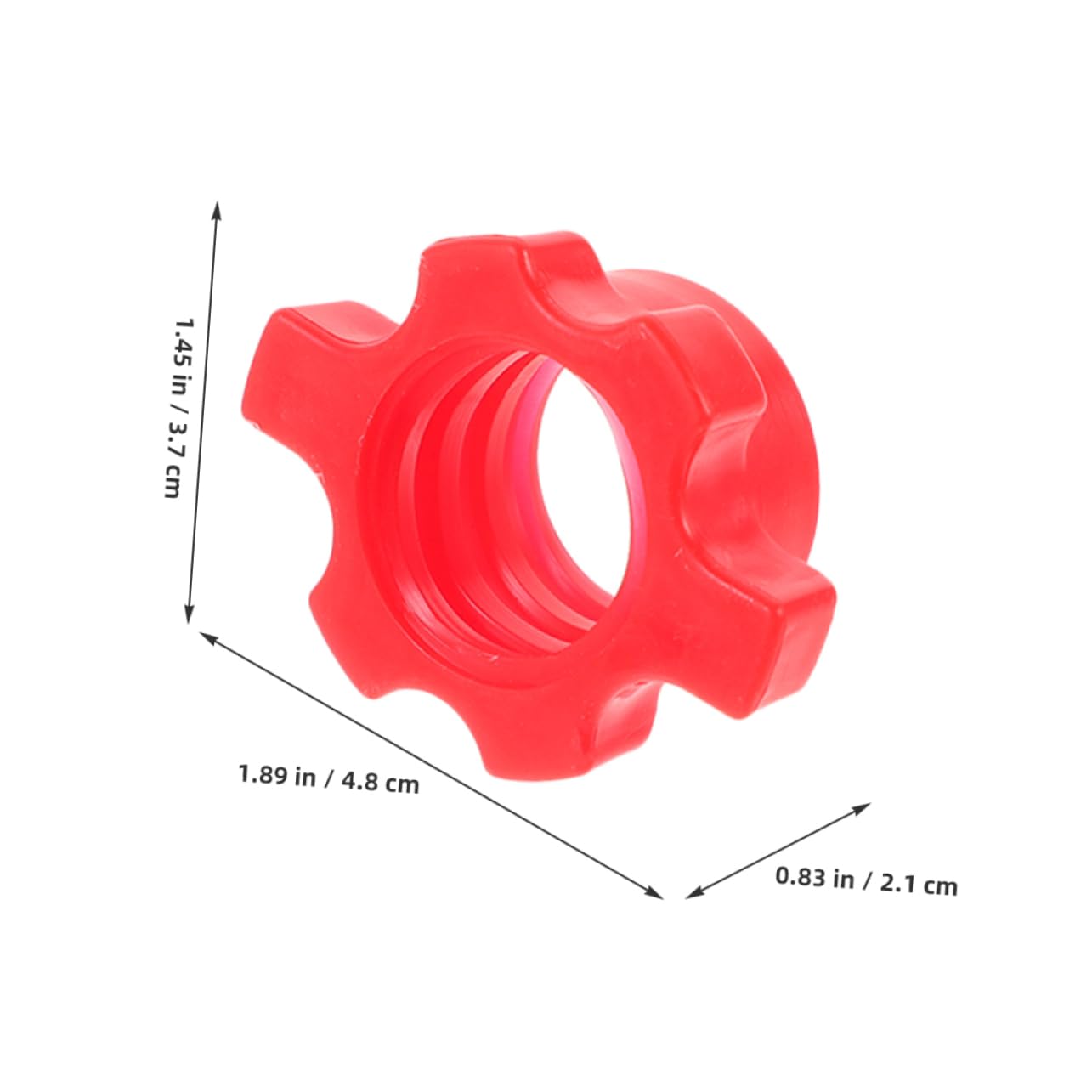 BRIGHTFUFU 4pcs Screw Barbell Collars Durable Fitness Locking Nuts for Secure Weight Lifting Essential Dumbbell Nuts for Home Gym Use Multipurpose Strength Accessories