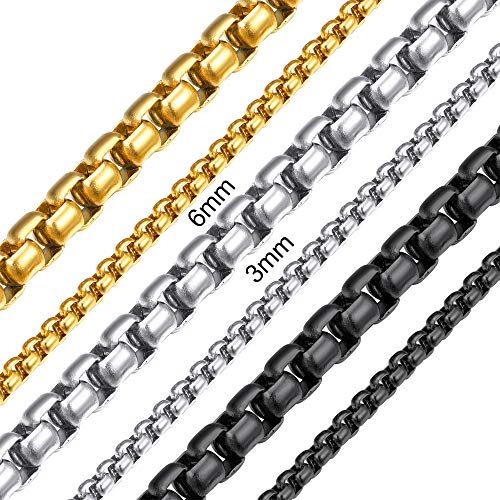ChainsHouse 2MM Snake Chain Necklace for Men, 14K Gold/Black/Stainless Steel Simple Chains for Pendants or Solo Wear, Hypoallergenic Mens Jewelry Gift for Father, 16"-30" Length 30 inches A: