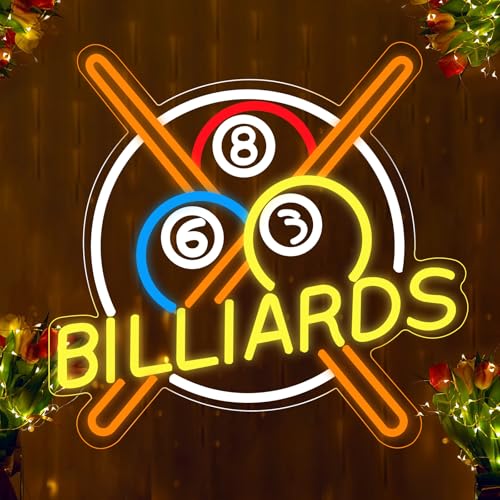 Billard Neonschild zur Wanddekoration dimmbare LED schwarz 8 Neonlichter Leuchtschilder für Spielzimmer Kneipe Bar Billardzimmer Männerhöhle Dekoration Billard Neonschild zur Wanddekoration dimmbare LED schwarz 8 Neonlichter Leuchtschilder für Spielzimmer Kneipe Bar Billardzimmer Männerhöhle Dekoration