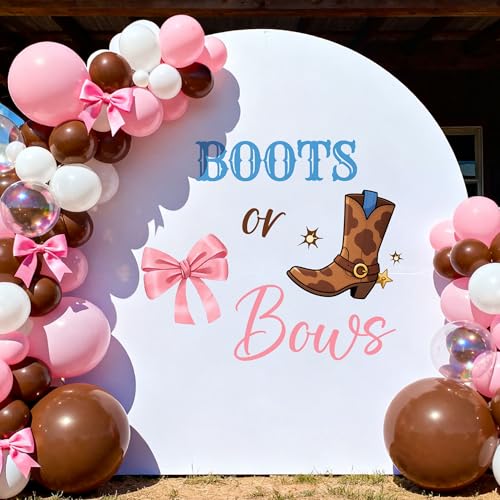 Sticker de pared Boots Or Bows para fiesta de revelación de género miniatura 5