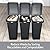 Glad Link & Sort 36 Gallon Waste and Recycle Center - 3x12G (3x45L) Plastic Bin Compartments for Trash, Recycling, Compost with Odor Protection and Swing Top and Lift Up Lids