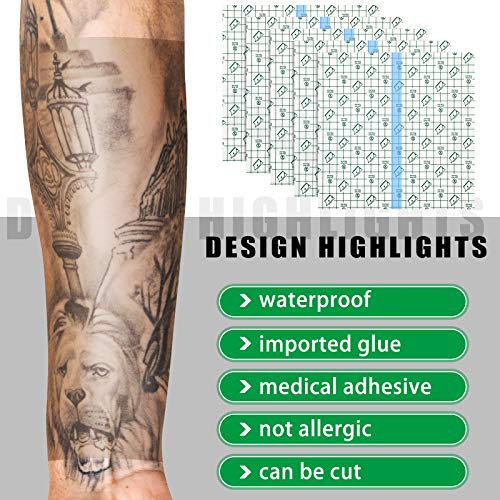 50 Pieces Waterproof Shower Patch Transparent Stretch Adhesive Bandage Protective Shower Bandage Cover Waterproof Transparent Film Clear Adhesive Bandages Dressing, 9 X 9 Inch #TOP6
