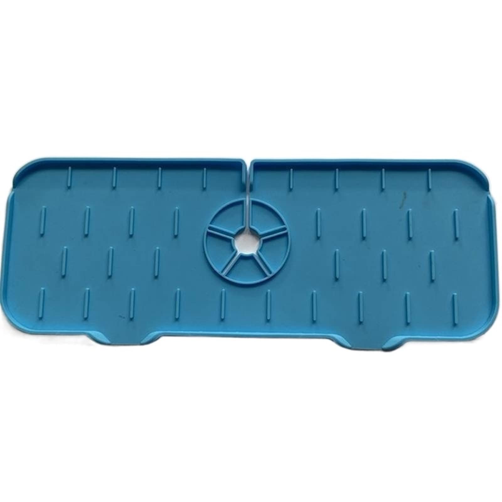 Silikon-Spülbecken-Abtropfmatte, wiederverwendbarer Spritzschutz für Wasserhahn und Arbeitsplatte, Größe 37 x 14 x 0,8 cm, verstellbar