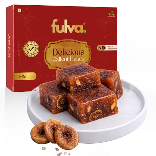 Image of Fulva Fig Halwa 200g, Authentic Kozhikoden Halwas, Traditional Kerala Sweet, Soft Chewy Indian Dessert Fruit Kerala Halwa, Kozhikode Halwas, Festival Sweet Gift Pack, Indian Mithai
