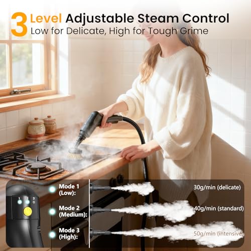 Image of Granarbol Steam Cleaner, 2500W 1.6L Handheld Steamer for Home Car Cleaning