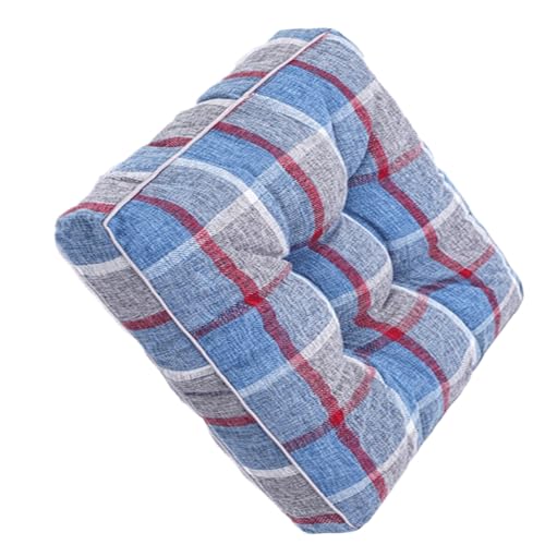 MCOSU Set of 2/4/1 Round/Square Chair Cushion Outdoor 16/18/20inch Round/Square Seat Cushion for Outdoor Garden Sofa Couch Round Office Chair Cushions Seat Pads(W4,1PC_ROUND (50CM/20IN))