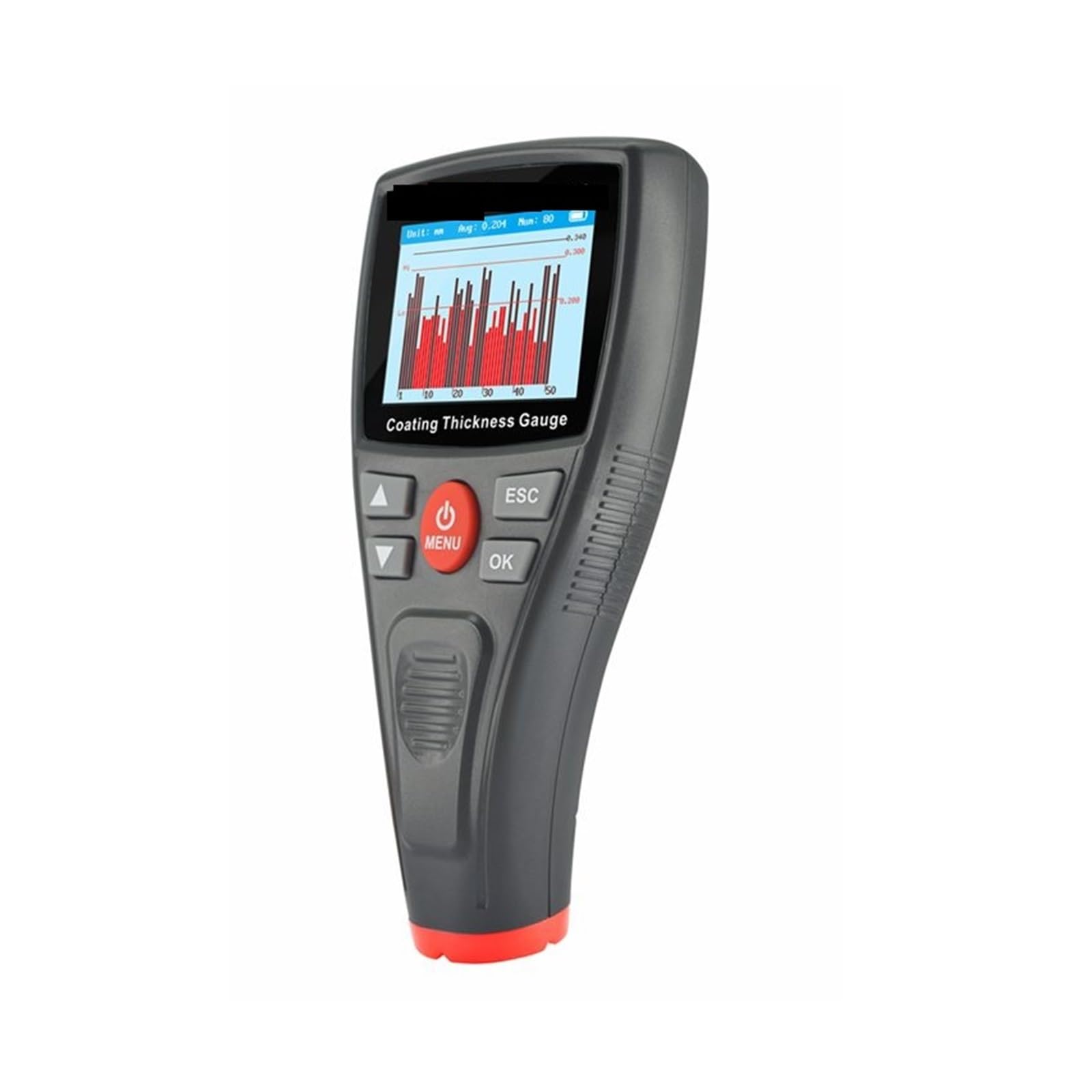 Spessimetro Vernice, Automotive Calibro di Spessore della Vernice for Auto Vernice Vernice Film Coating Meter 1500um 59mil LCD Carrozzeria Detailing Strumento WT2110