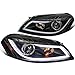 Spec-D Tuning 2LHP-IPA06JM-TM Chevy Impala Monte Carlo Black LED DRL Strip Bar Projector Headlights
