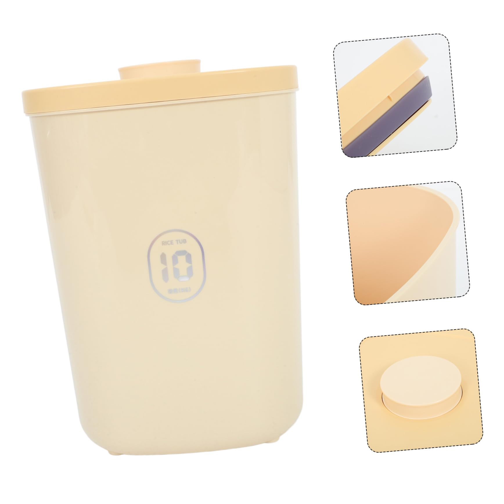 Contenedor Hermético para Comida de Mascotas con al Vacío Gran Capacidad Material PP Alimenticio para Pienso Seco de Gatos y Perros Almacenamiento Seguro y Resistente