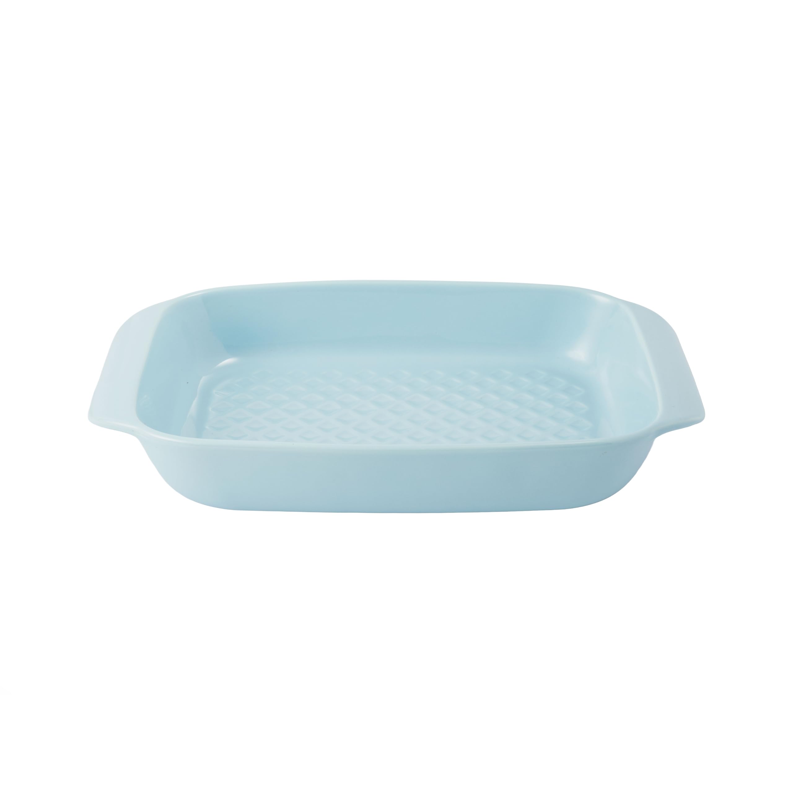 MasterClass Ceramic Roaster with Easy-Grip Handles, 1.25L Oven-to-Table Roasting Dish, Sky Blue, 23cm