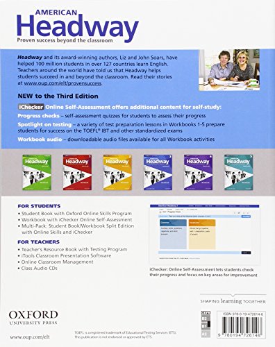 American Headway Third Edition: Level 3 Workbook: With iChecker Pack (American Headway, Level 3) - Image 2