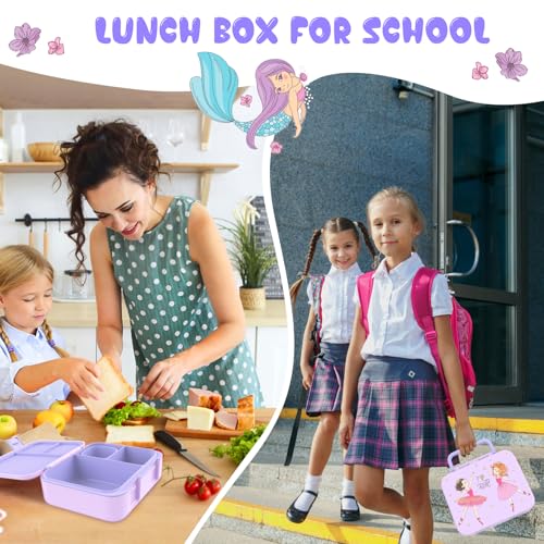 hombrima Kinder Lunch Box, Bento Box Food Storage Container mit Multi-Fächern für Jungen Mädchen Kinder Erwachsene Arbeitsschule – Ansicht 6