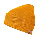 OZERO Knit Hat Winter Hats Warm Beanie Thick Lining for Men and Women Maize Yellow