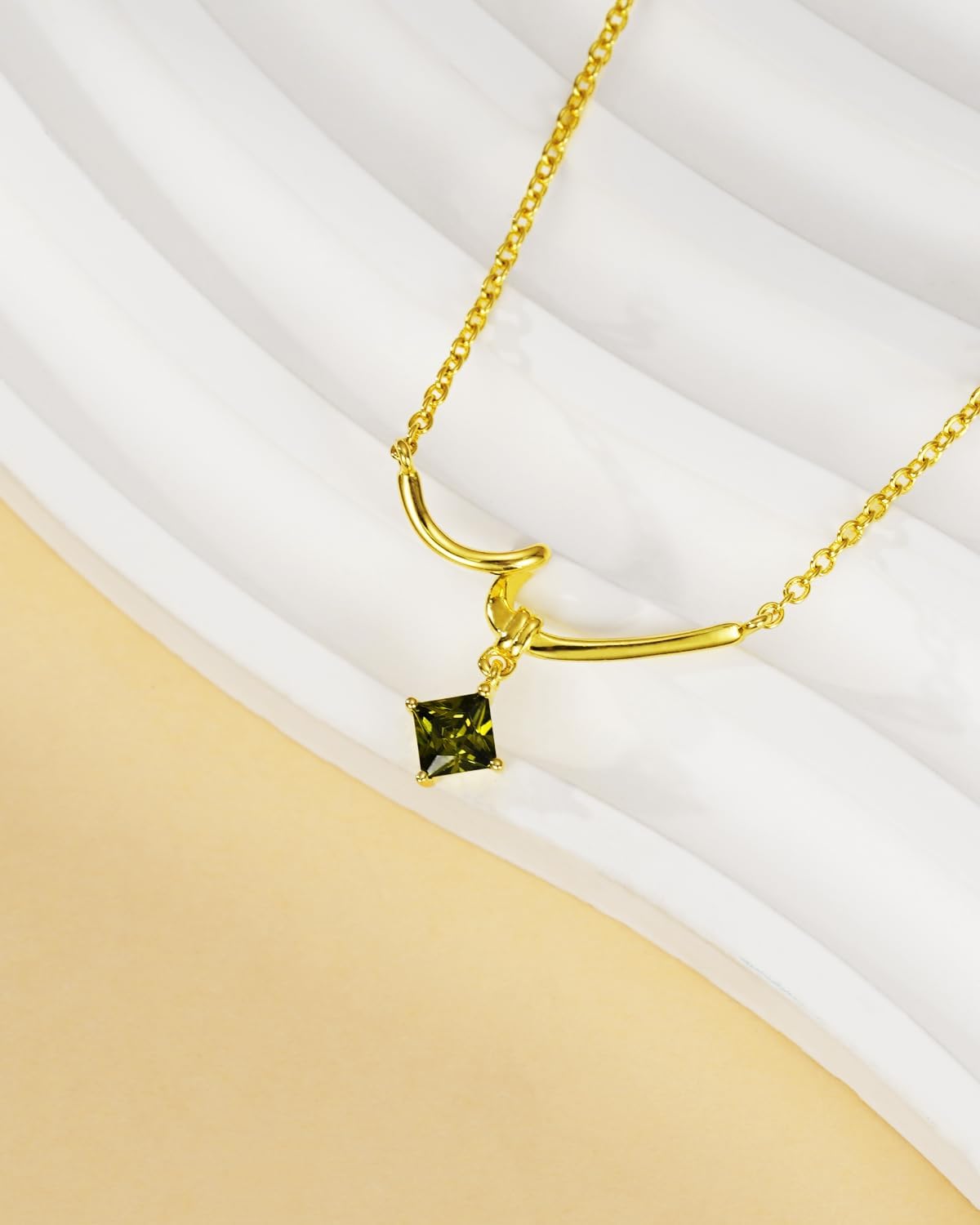 14K Gold Plated Solid 925 Sterling Silver Non Tarnish Necklace for Women Minimalist Dainty Pendant Personalized Jewelry Christmas Birthday Valentine Gifts for Girlfriend Wife Mom Daughter