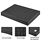 QUTHZZHY Rasterschaumstoff 2 Stück, Schaumstoff Zuschnitt 400 x 300 x 50 mm, Rasterschaumstoff Würfelschaum, Werkzeugkoffer Kamerakoffer Schaumstoff, für Koffereinlage, Tabletop Miniaturen Werkzeug