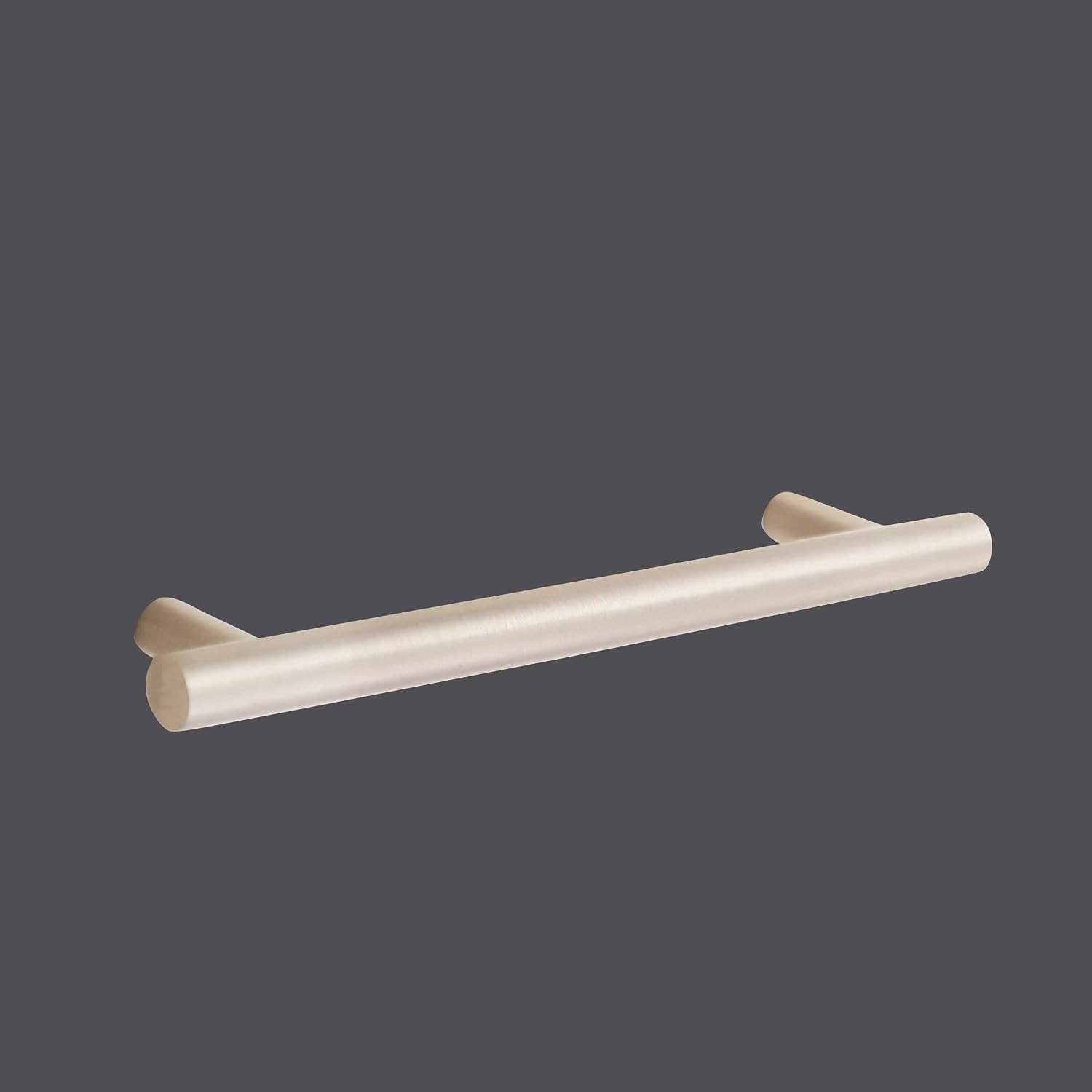 Madelyn Carter Katia Solid Brass Cabinet Hardware, Satin Nickel Drawer Pull with 6" Centers