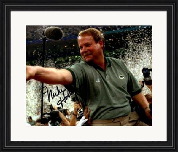 Mike Holmgren autographed 8x10 Photo ( Bay Packers) #SC5 Matted & Framed - Autographed NFL Photos