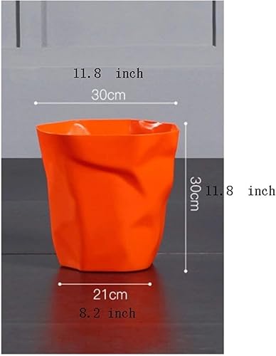 Miniatura 2 de Garbage Cans Garbage Cans, Wrinkle Plastic Trash Can,No Cover Barrel Shape Indoor Recycling Bins,3.1 Gallon Capacity Multiple Colour Basket