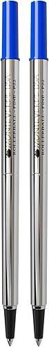 Monteverde Recambio de punta redonda para bolígrafos Parker Rollerball, punta fina, azul, 2 por paquete (P222BU)