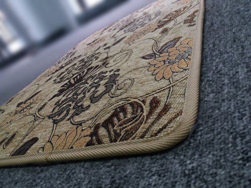 Seloom Stair Treads Carpet Non Slip Stair Rugs/Runner with Non Skid Rubber Backing for Indoor Wooden Steps.((25.5×9.5In,13pcs+Landing Mat), Beige)