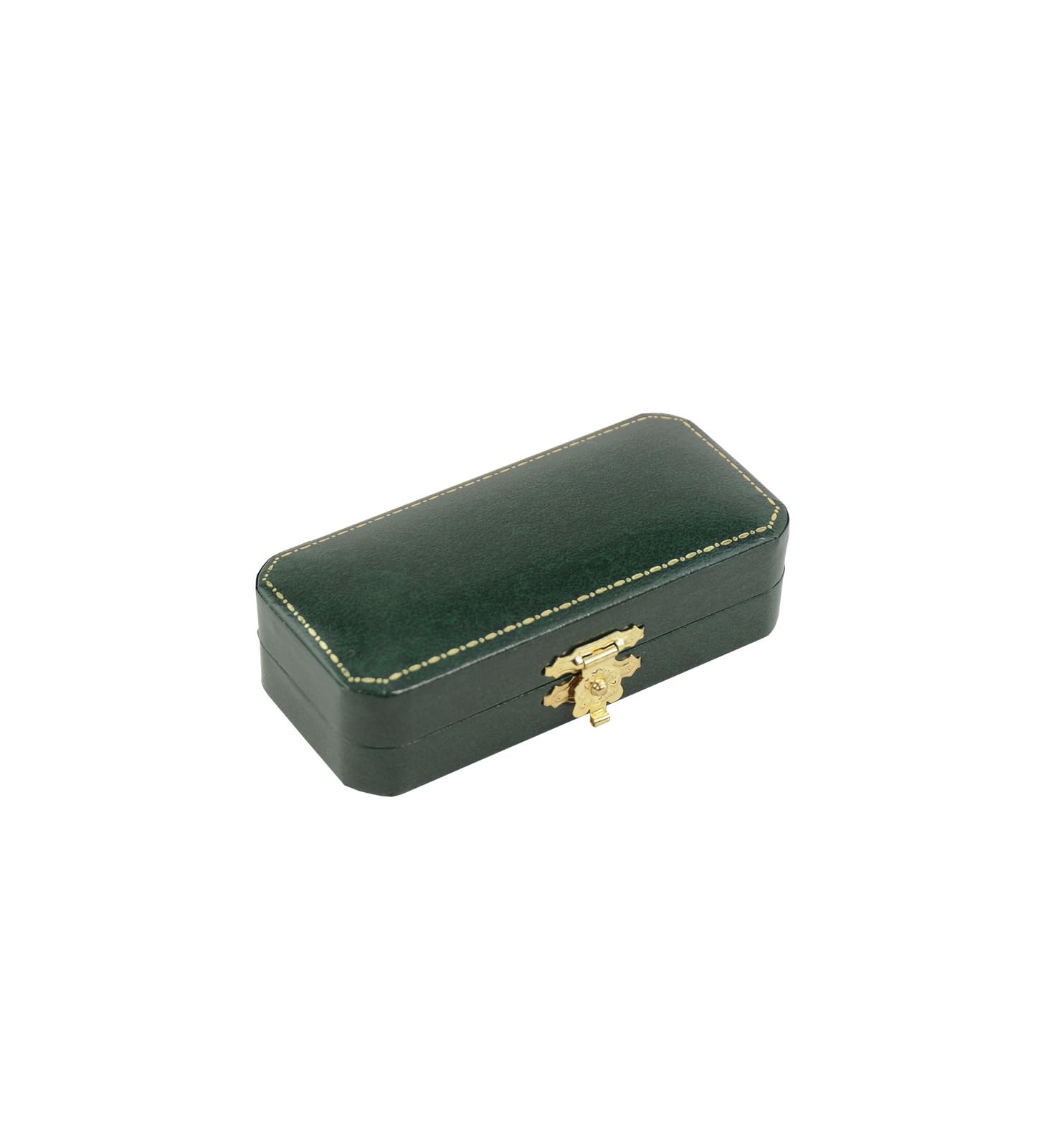 Cajas de presentación de joyas de piel sintética verde envejecido, caja de colección al por menor, anillo, colgante, collar y pulsera (6, caja de gemelos)