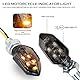 4 Stück Motorrad Blinker 12V LED Mit E Nummer, Mini 5 LED M8 E-Mark E24 Geprüft, IP65 Wasserdicht Blinkerlicht Universal Für Motorrad, Moped, Scooter, Fahrrad, Motocross, Quad