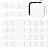 TENS-EMS Elektroden-Pads 5x5 cm,TENS Gerät Pads,Wiederverwendbar selbstklebenden Elektroden Pads,für TENS Geräte and EMS Trainer (20)