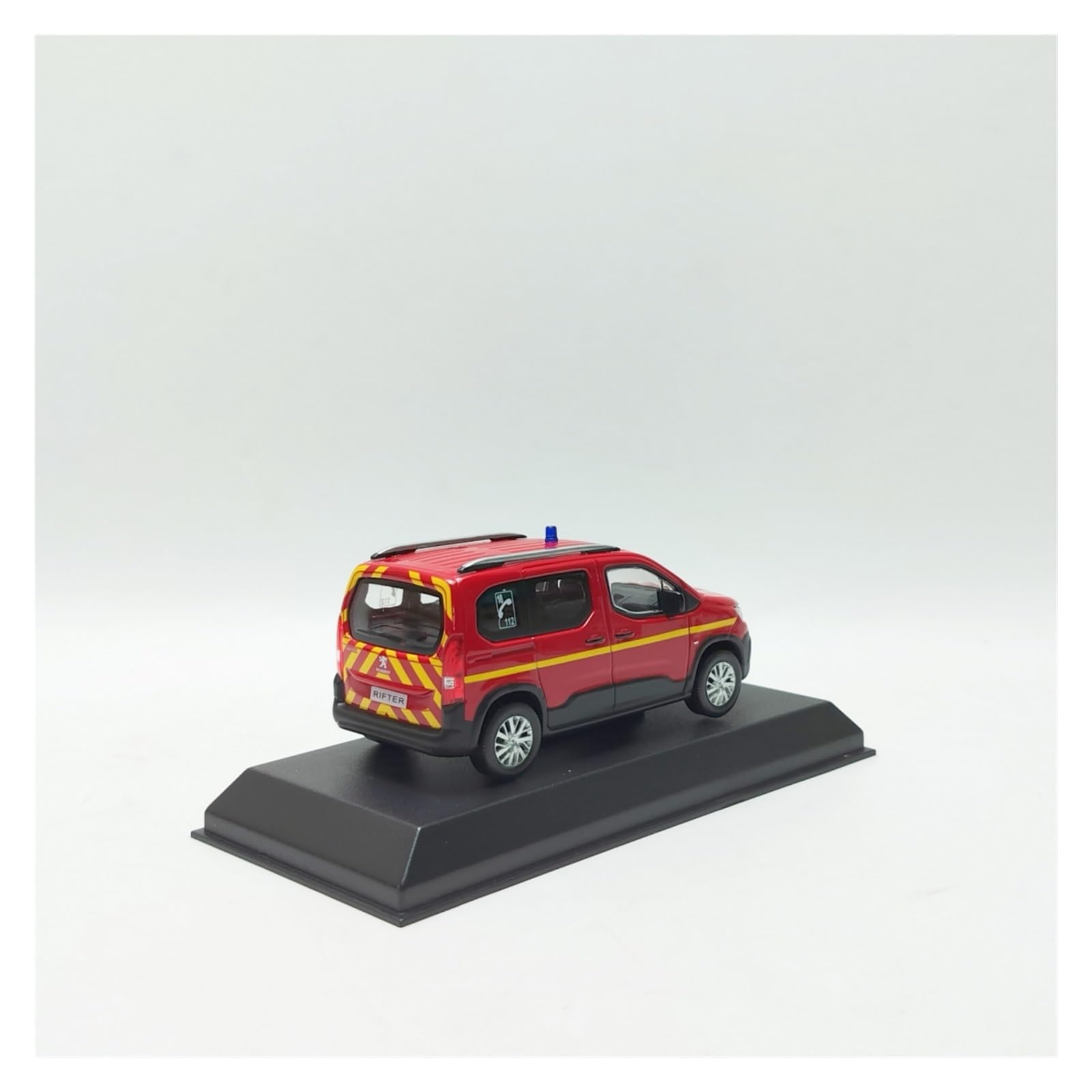Modello Auto Metallo Scala Replica 1 43 ​​​​per Peugeot Rifter 2019 Modello Di Camion Dei Pompieri In Lega Espositore Da Collezione Souvenir Hobby Veicoli Giochi Set