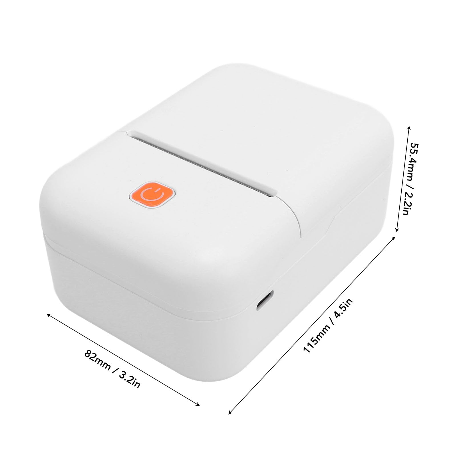 Yosoo Y2 Imprimante Thermique D'étiquettes Portable, Mini Imprimante sans Fil BT pour Adresses, Vêtements, Courrier et étiquettes Code-Barres pour Petite Entreprise