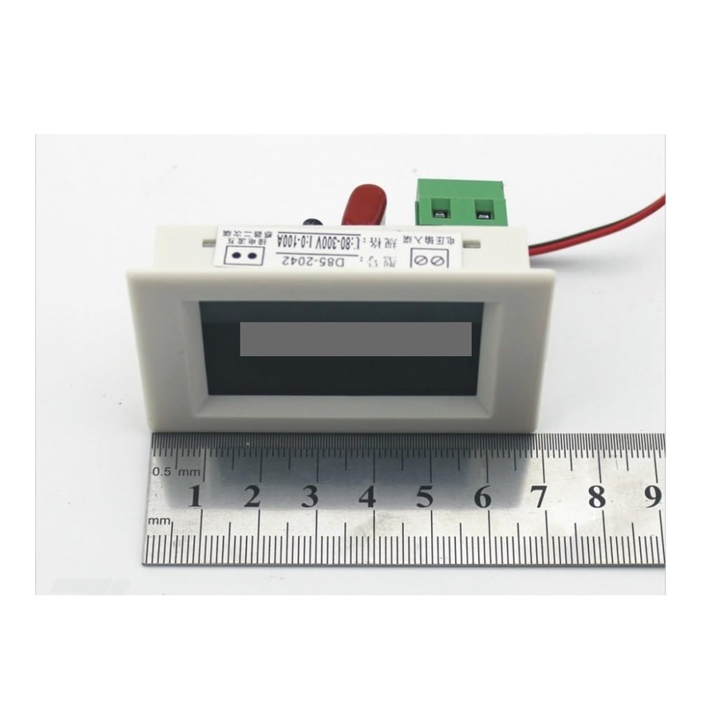 Dual LCD display Voltage and current meter blue backlight panel voltmeter ammeter range AC 200-450V 0-99.9A white Circuit Breaker