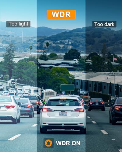 WeBeqer Dashcam Avant,1080P FHD Camera Embarquée Voiture,3" IPS Écran Camera Voiture Con 176° Wide Angle,G-Capteur,Vision Nocturne,WDR,Mode Parking,Détection De Mouvement and Enregistrement en Boucle
