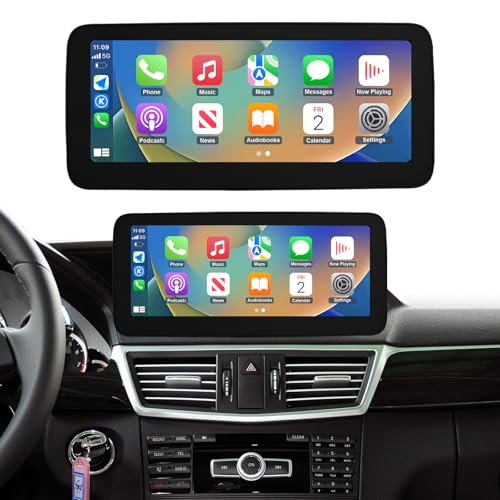 NINETOM 10.25 inch Touchscreen Wireless CarPlay Android Auto Multimedia Car Radio Receiver Compatible with Mercedes Benz E Class W212 with NTG4.0 System (2009-2012)
