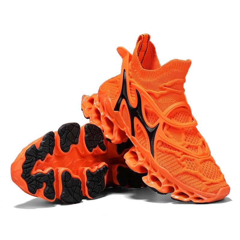 Image of Men's Sneakers for Men Shoes Blade Tennis Mens Trail Running Athletic Fashion Shoe Man Black White Brown Blue Orange Size Basketball Runner
