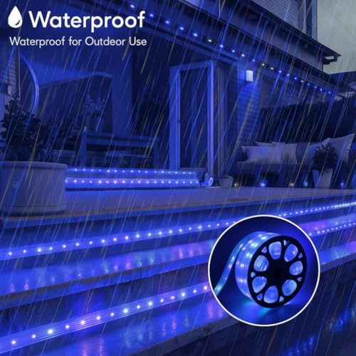 Image of V.E.S.P.A SMD LED Strip Lights Waterproof Lighting for Home Wall Decor & Interior Decoration | Perfect for Diwali Lighting | | Wedding | Events | Strip Lights | (Blue, 21 Meter)