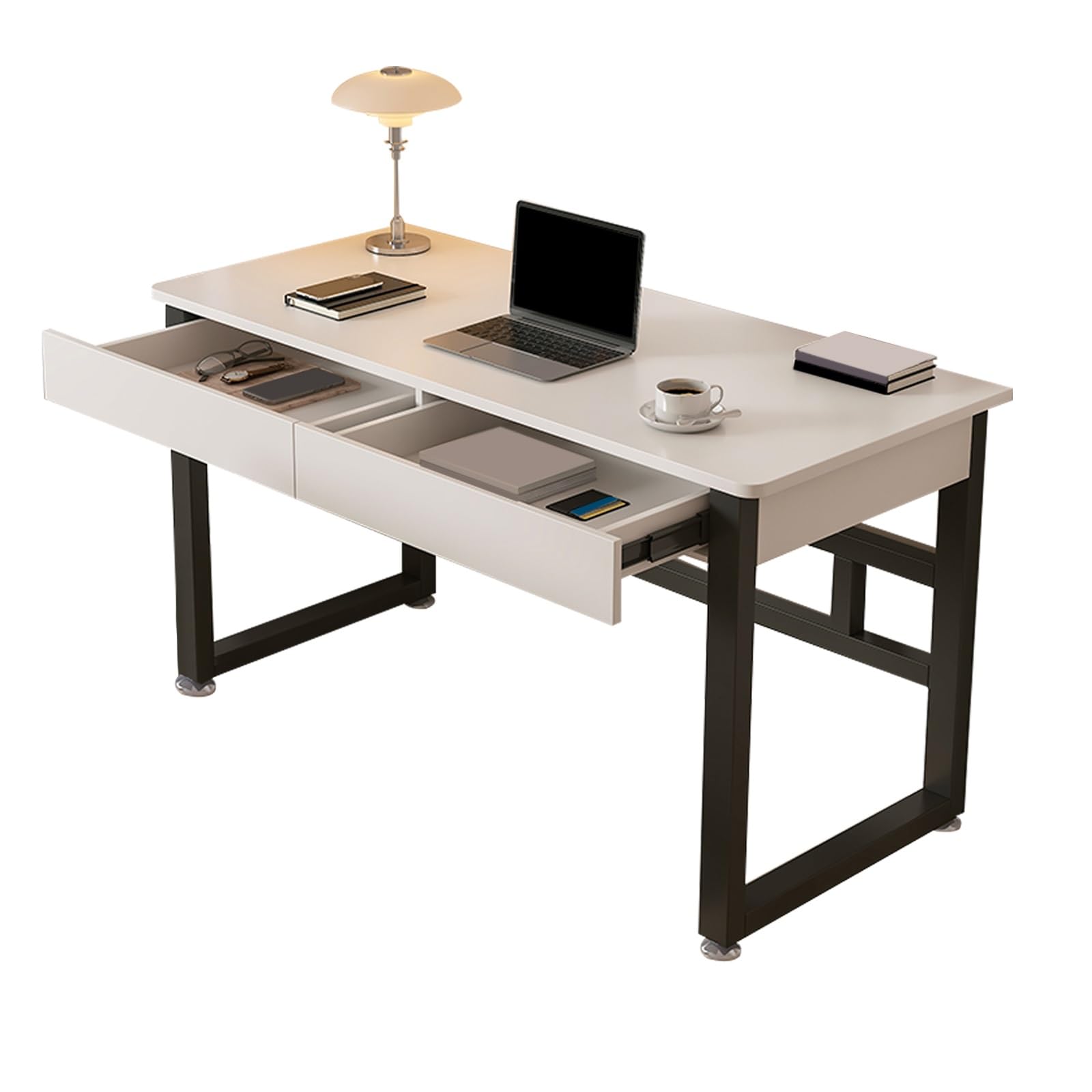 Bureau marron compact idéal pour créer un espace d'étude à la maison