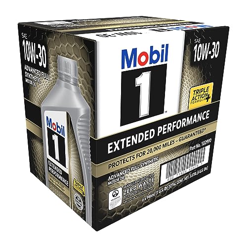 Image of Mobil 1 Extended Performance Full Synthetic Motor Oil 10W-30, 1 Quart (6-pack)