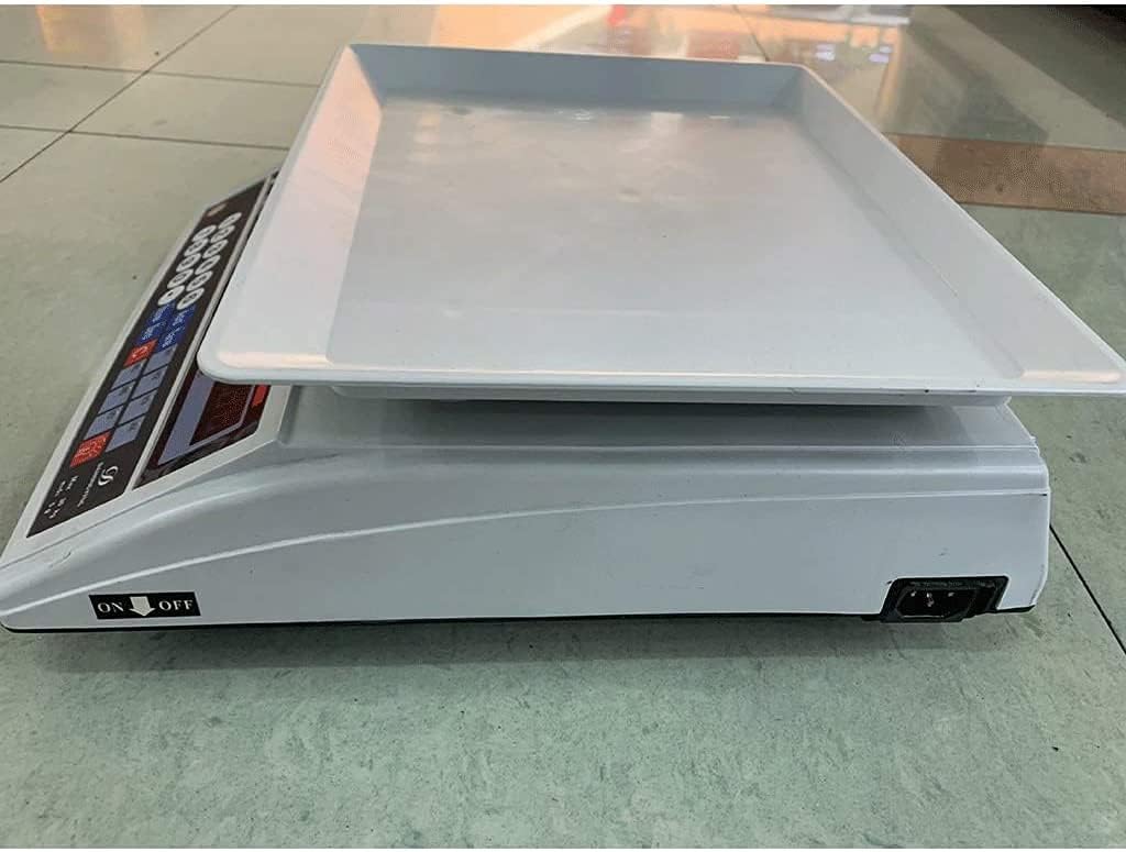 30Kg / 5G Electronic Pricing Scale Commodity High Precision Electronic Industrial Weighing Balance with LCD Tare for Fruit Seafood Aquatic Scale Parcel Weighing