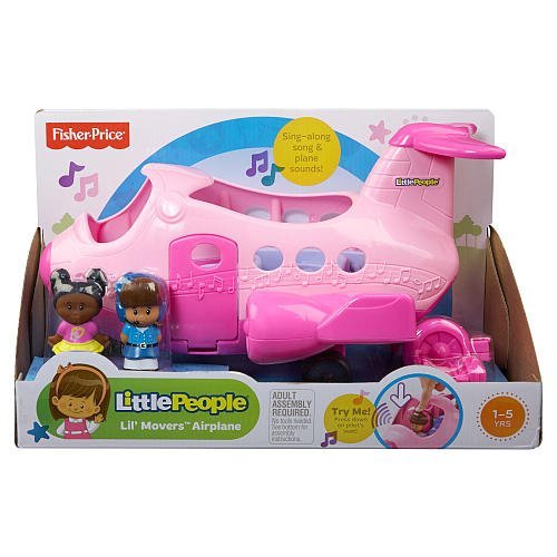 image for Fisher-Price Little People Spin 'N Fly Airplane - Pink