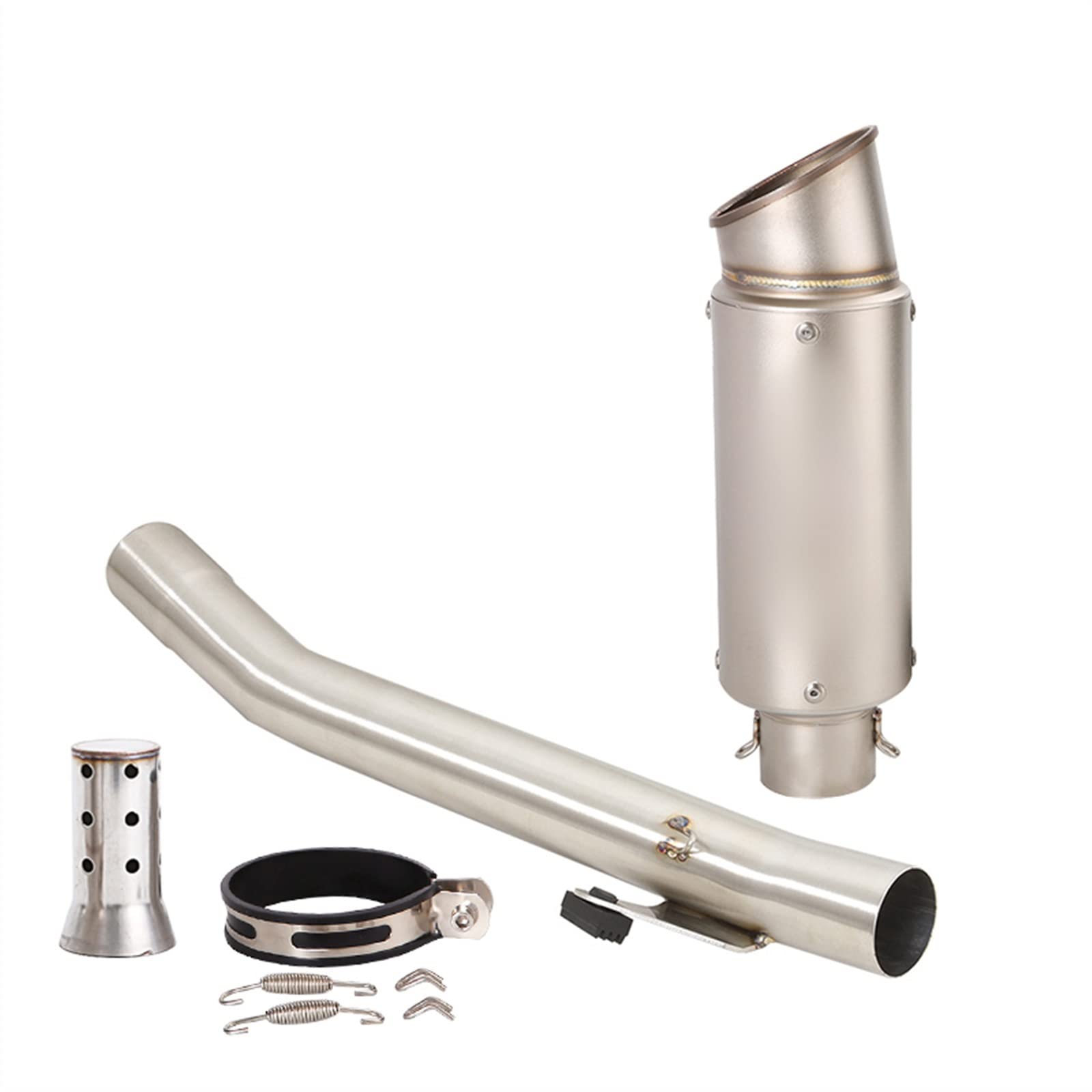 Scarico Moto Tubo Di Collegamento Centrale Slip On 51mm Silenziatore In Acciaio Inossidabile Con DB Killer Per Suzuki Bandit 600 GSF 600 1995-2006 (Color : D)