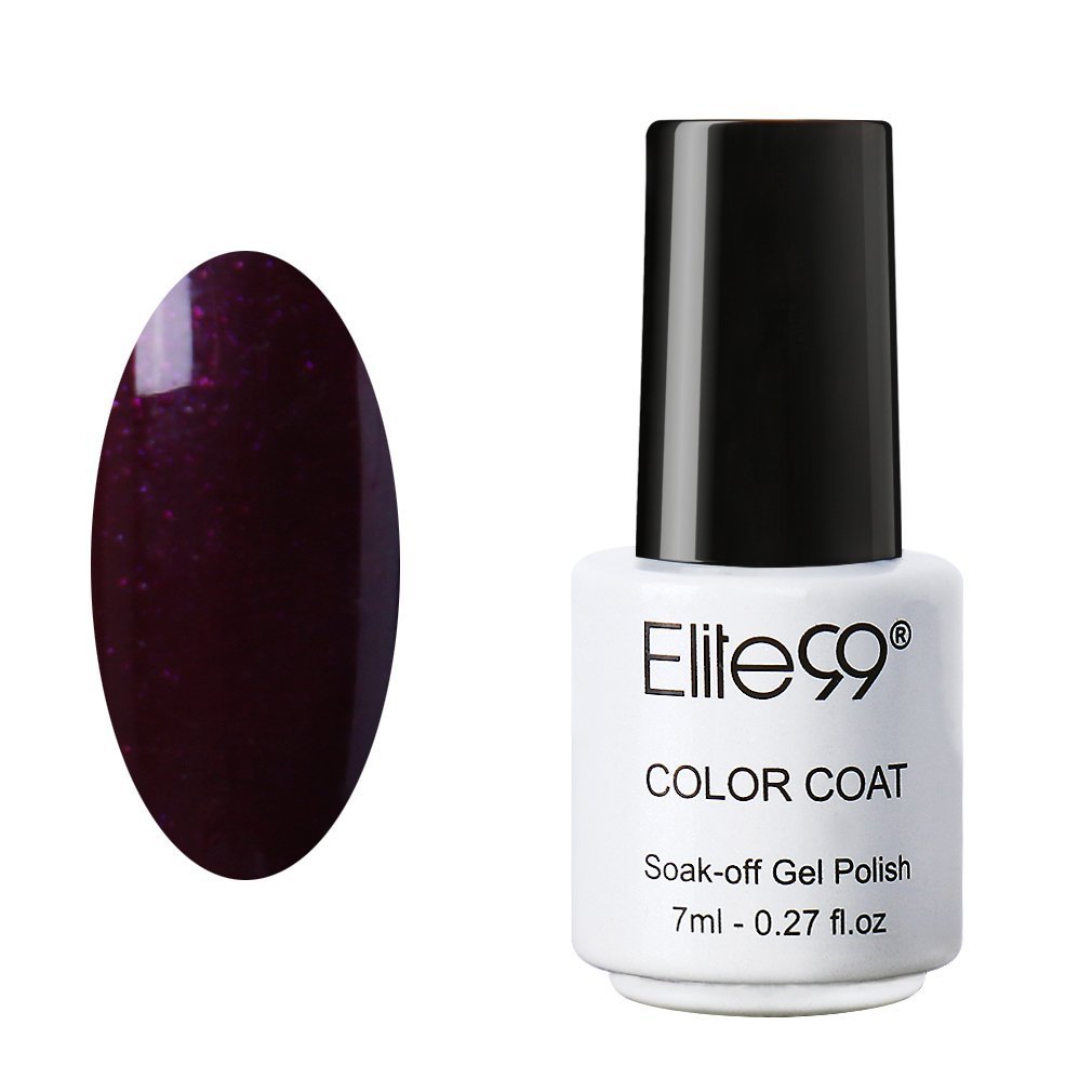 Elite99 Soak Off UV LED Color Gel Polish Lacquer Nail Art Manicure 7ml 1339 Pearl Brownish Purple