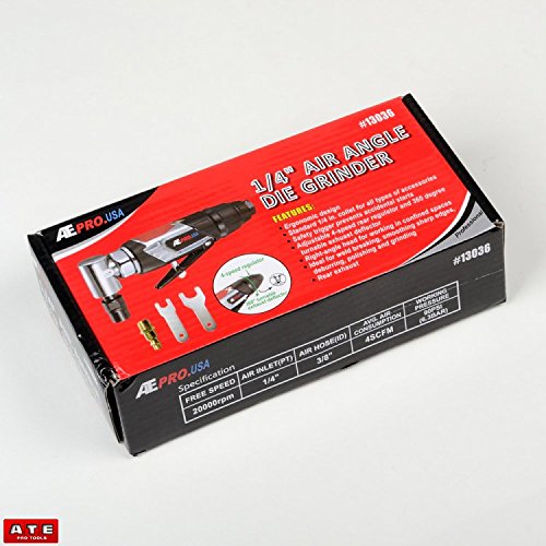 1/4 In 120º Angle Air Die Grinder @ 90 PSI perfect for deburring , polishing, grinding tool